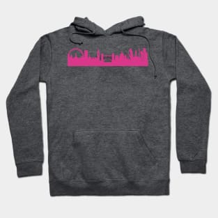 London skyline pink Hoodie